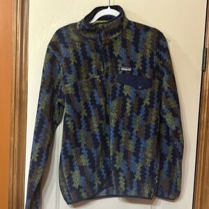 Patagonia men’s lightweight snap T Synchilla pullover